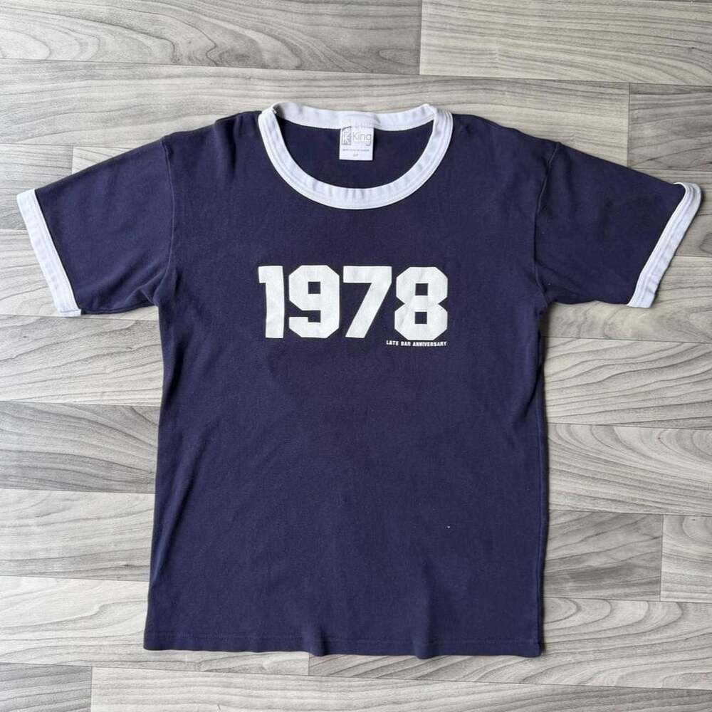 King Fashions Duran Duran Ringer T-Shirt Size S Navy 1978